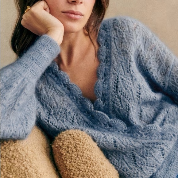 Sezane Nathalia Jumper Ice Blue - Picture 2 of 8